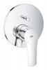 Bateria Eurosmart jednouchwytowa do obsługi dwóch wyjść wody, chrom, montaż ścienny podtynkowy, głowica Ceramiczna 46 mm, metalowa rozeta, metalowa dźwignia 24043003